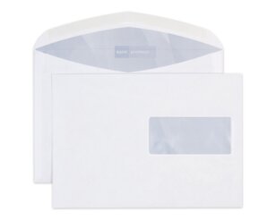 Enveloppe Premium C5 fenêtre à droite, patte gommée  Enveloppes avec fenêtre, Enveloppes, Marques d'­enveloppes Elco, Premium