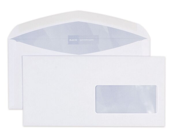 Enveloppe Premium C5/6 fenêtre à droite, patte gommée  Enveloppes avec fenêtre, Enveloppes, Marques d'­enveloppes Elco, Premium
