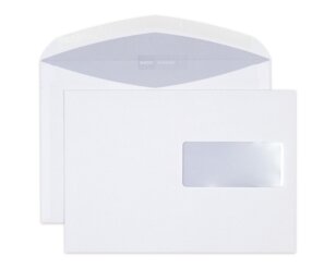 Enveloppe Classic C5 fenêtre à droite, patte gommée Enveloppes avec fenêtre, Enveloppes, Marques d'­enveloppes Elco, Classic