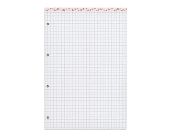 Office Block A4 Hochweiss kariert, 4mm, 100 Blatt, Lochung Blöcke, Blöcke, Hefte & Papier