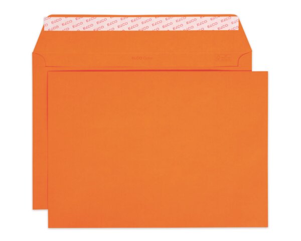 Couvert Color C4 orange ohne Fenster, haftklebend  Farbige Couverts, Couverts, Couverts ohne Fenster, Elco Couvert-Marken, Color