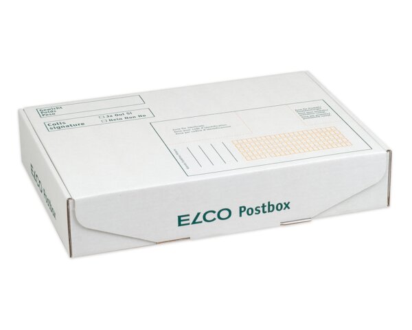 Postbox S, fermeture par pattes rentrantes, blanc, 71 g Boîtes d'­expédition, Emballage et expédition
