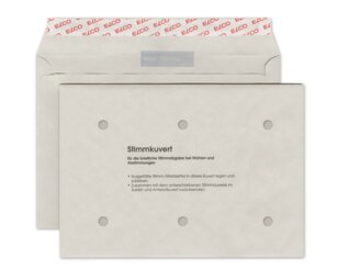 Stimm-Couvert C5 mit Haftklebeverschlus Abstimmungs-Couverts, Couverts, Couverts ohne Fenster, Spezialitäten