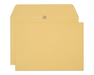 Enveloppe Kraft brun C4 sans fenêtre, patte non gommée  Enveloppes