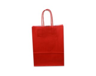 Papiertragetasche rot Tragetaschen color, Papiertaschen & Boxen