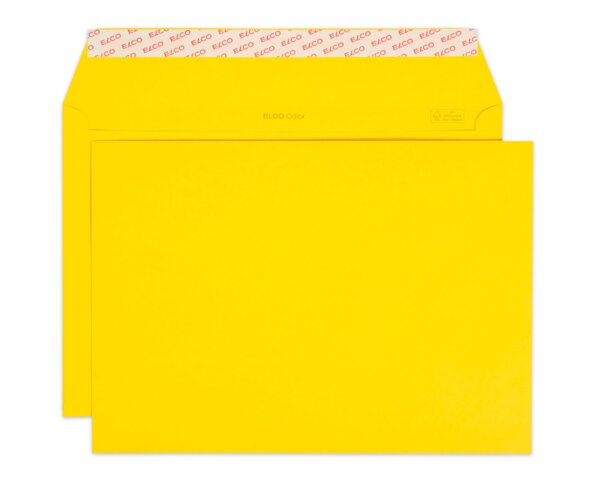 Couvert Color C4 goldgelb ohne Fenster, haftklebend  Farbige Couverts, Couverts, Couverts ohne Fenster, Elco Couvert-Marken, Color