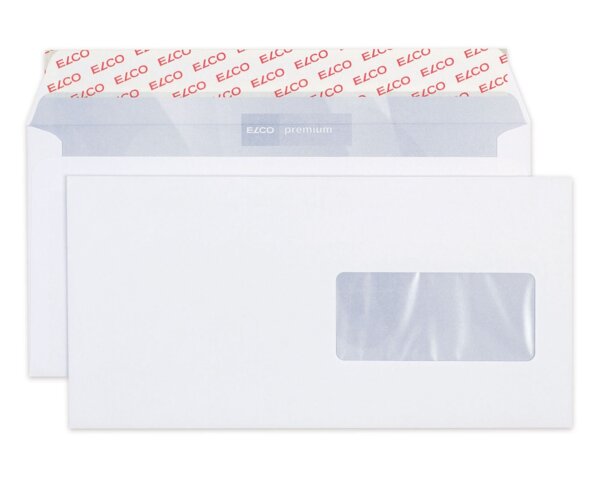 Enveloppe Premium C5/6 fenêtre à droite, patte autocollante  Enveloppes avec fenêtre, Enveloppes, Marques d'­enveloppes Elco, Premium