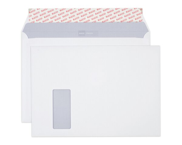 Enveloppe Classic C4 fenêtre à gauche,  patte autocollante Enveloppes avec fenêtre, Enveloppes, Marques d'­enveloppes Elco, Classic