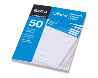 Bloc autocopiant "Facture" Office au format A6, réglure spéciale, 50 feuilles  Blocs, carnets et papier à écrire