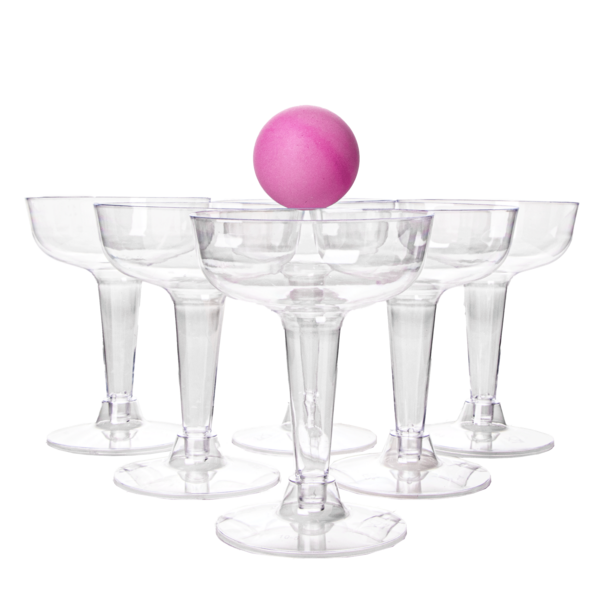 Prosecco Pong Set 12 Gläser und 6 Bälle Partyartikel, Servietten & Partyartikel, Diverse Trinkgläser, Becher & Gläser, Besteck & Becher