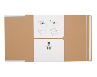 Emballages d’expédition easy, pour format A3, blanc,  patte autocollante, 240 g Emballage et expédition