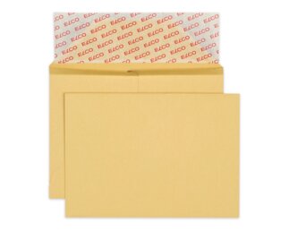 Enveloppe de papier Kraft B6 sans fenêtre,  patte autocollante  Enveloppes