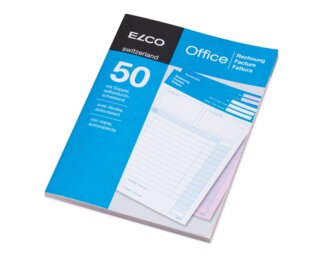 Bloc autocopiant "Facture" Office au format A5, réglure spéciale, 50 feuilles  Blocs, carnets et papier à écrire