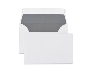 Enveloppe de deuil, 191 x 120 mm, blanche, enveloppe de deuil avec bande autocollante neutre Enveloppes