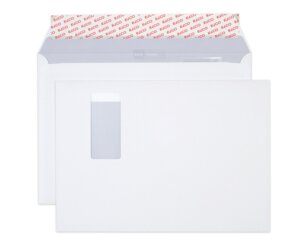 Enveloppe Classic C4 fenêtre à droite,  patte autocollante Enveloppes avec fenêtre, Enveloppes, Marques d'­enveloppes Elco, Classic