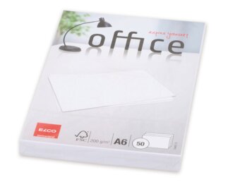 Schreibkarte A6 office weiss, 200g/m²  Blöcke, Hefte & Papier