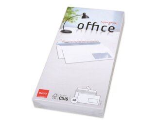 Enveloppe Office C5/6 fenêtre à droite,  patte autocollante  Enveloppes