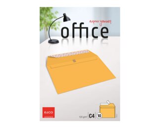Enveloppe Office C4 sans fenêtre,  patte autocollante  Enveloppes