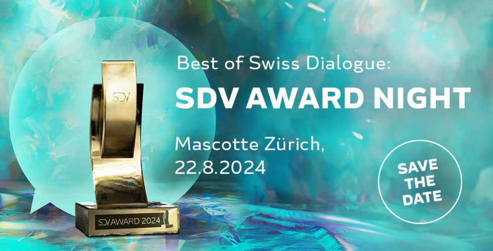 Bild. Banner vom SDV Award 2024