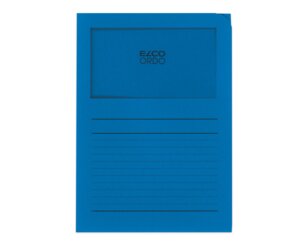 Ordo classico bleu royal, fenêtre: 180 x 100 mm, 120 g/m²  Ordo Chemises de classement, Organisation et pré­sentation, Ordo classico