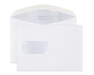 Enveloppe Premium C5 fenêtre à gauche, patte gommée  Enveloppes avec fenêtre, Enveloppes, Marques d'­enveloppes Elco, Premium
