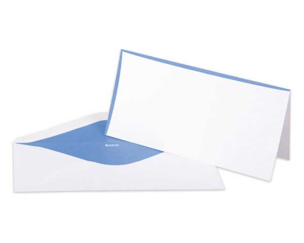 Couvert-Set Prestige A5/6 & C5/6 blau, gummiert  Couverts ohne Fenster, Couverts, Couverts mit Premium­papier, Elco Couvert-Marken, Prestige, Blöcke, Hefte & Papier, Schreibkarten