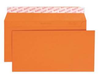 Couvert Color C5/6 orange ohne Fenster, haftklebend  Couverts