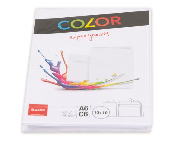 Enveloppe Color C6 sans fenêtre, patte autocollante  Enveloppes de couleur, Enveloppes, Enveloppes sans fenêtre, Marques d'­enveloppes Elco, Color, Blocs, carnets et papier à écrire, Cartes