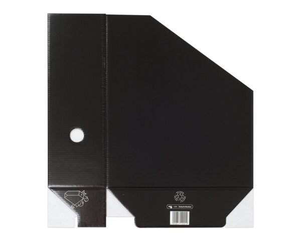 Zeitschriftenbox / Archiv-Stehsammler, schwarz. 50 Stk.  Stehsammler, Ordnen & Archivieren