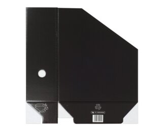 Zeitschriftenbox / Archiv-Stehsammler, schwarz. 50 Stk.  Ordnen & Archivieren