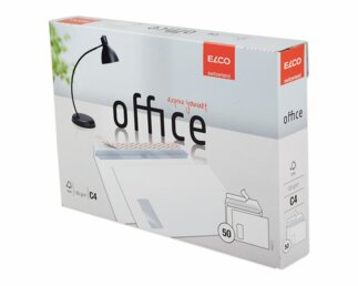 Enveloppe Office C4 fenêtre à droite, patte autocollante  Enveloppes