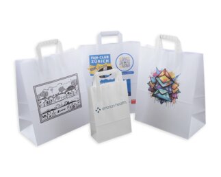 Sac en papier blanc imprimable ELCO Premium  Sacs en papier et  boîtes