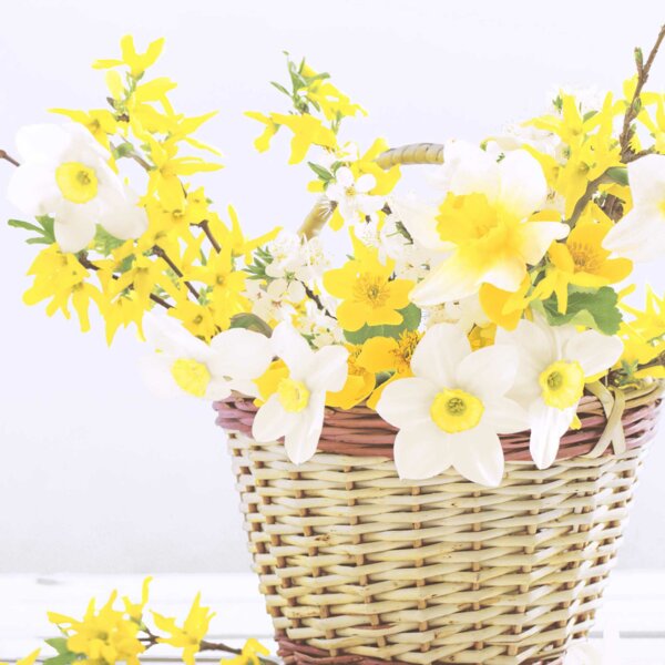 Serviette "Daffodil basket", 33 x 33 cm Partyservietten, Partyartikel, Servietten & Partyartikel