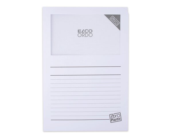 ELCO Ordo zero, weiss, Zero plastic, mit Sichtfenster Ordo Organisations­mappen, Organisieren & Präsentieren, Ordo zero